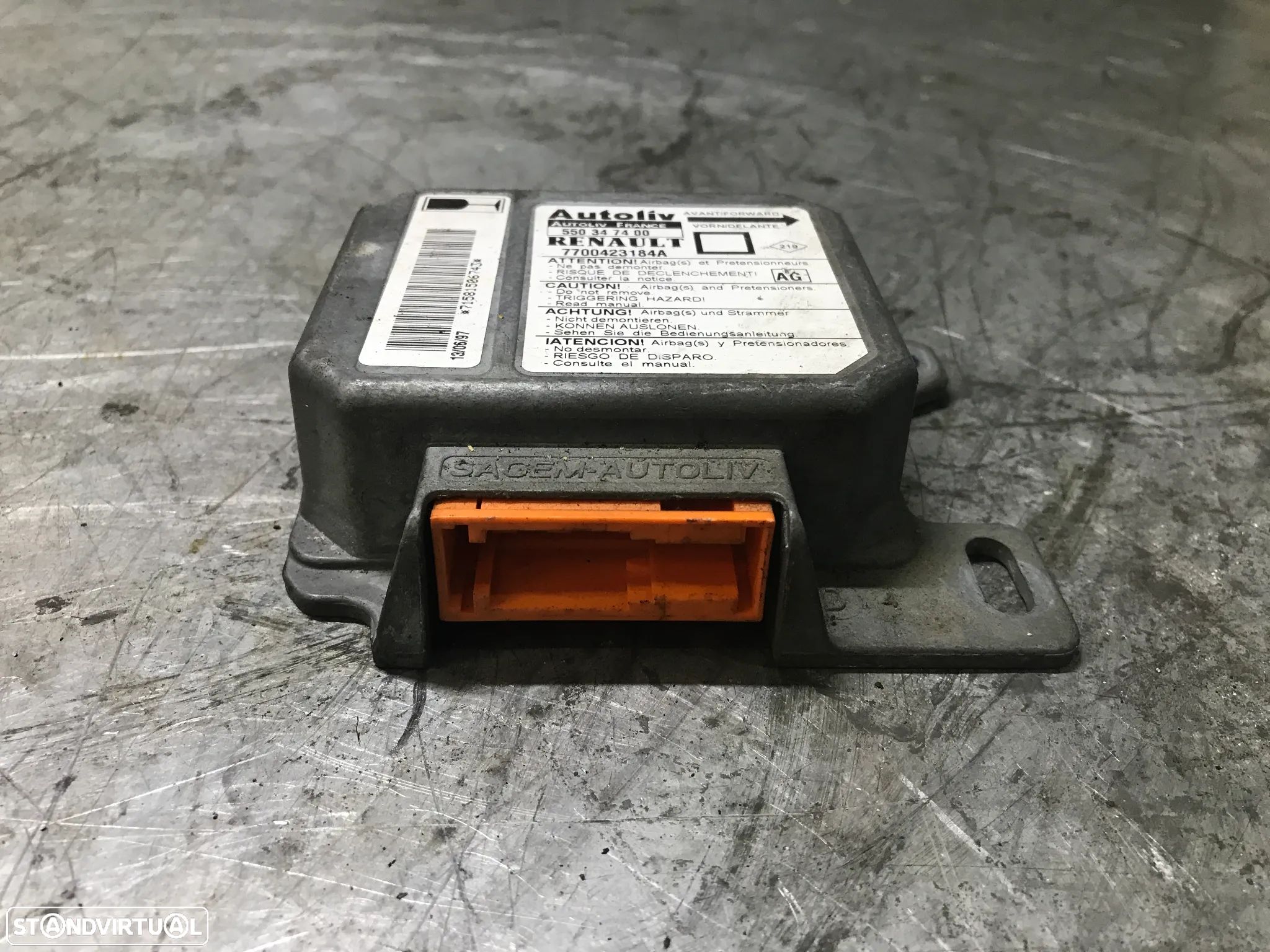 CENTRALINA DO AIRBAG RENAULT MEGANE I - 7700423184A 550347400 - 1