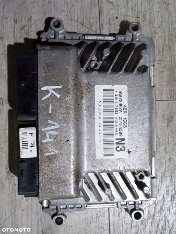komputer silnika chevrolet aveo t250 25184299 5wy5992a - 1