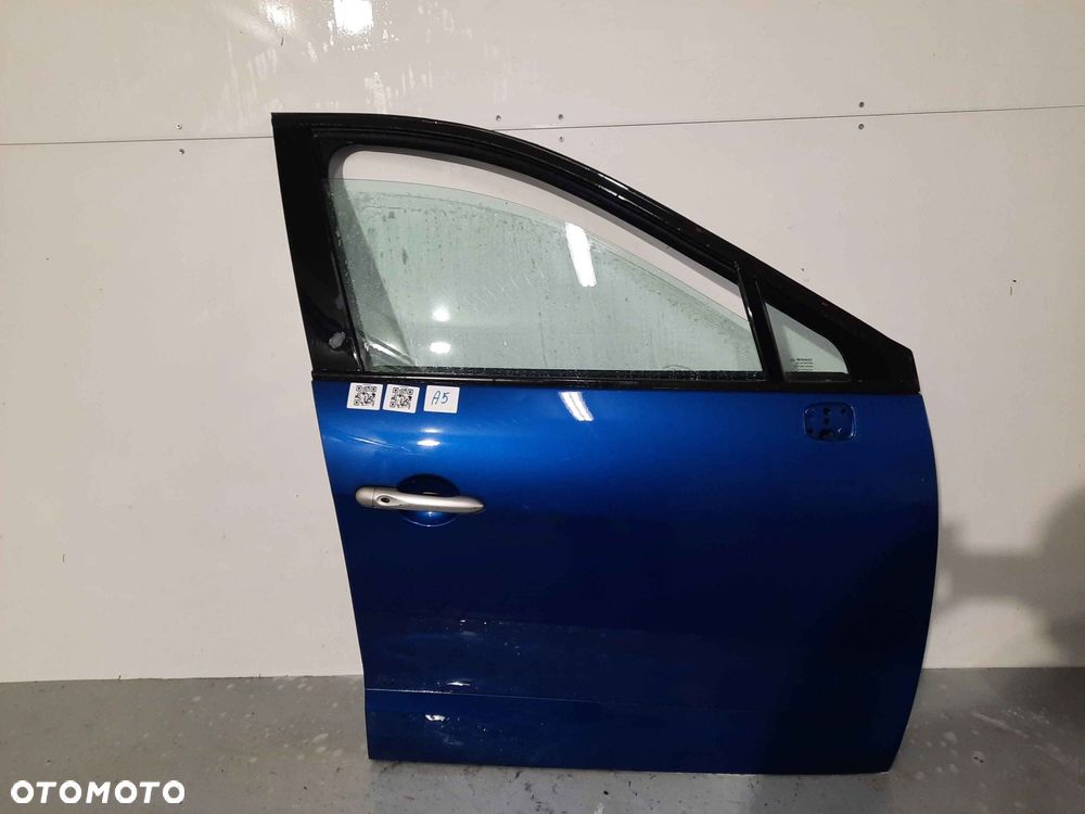 } DRZWI PRZÓD PRZEDNIE PRAWE RENAULT SCENIC 3 III TERNA NIEBIESKIE