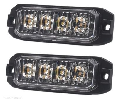 lampa 4 LED ostrzegawcza stroboskopowa 2SZT. - 1