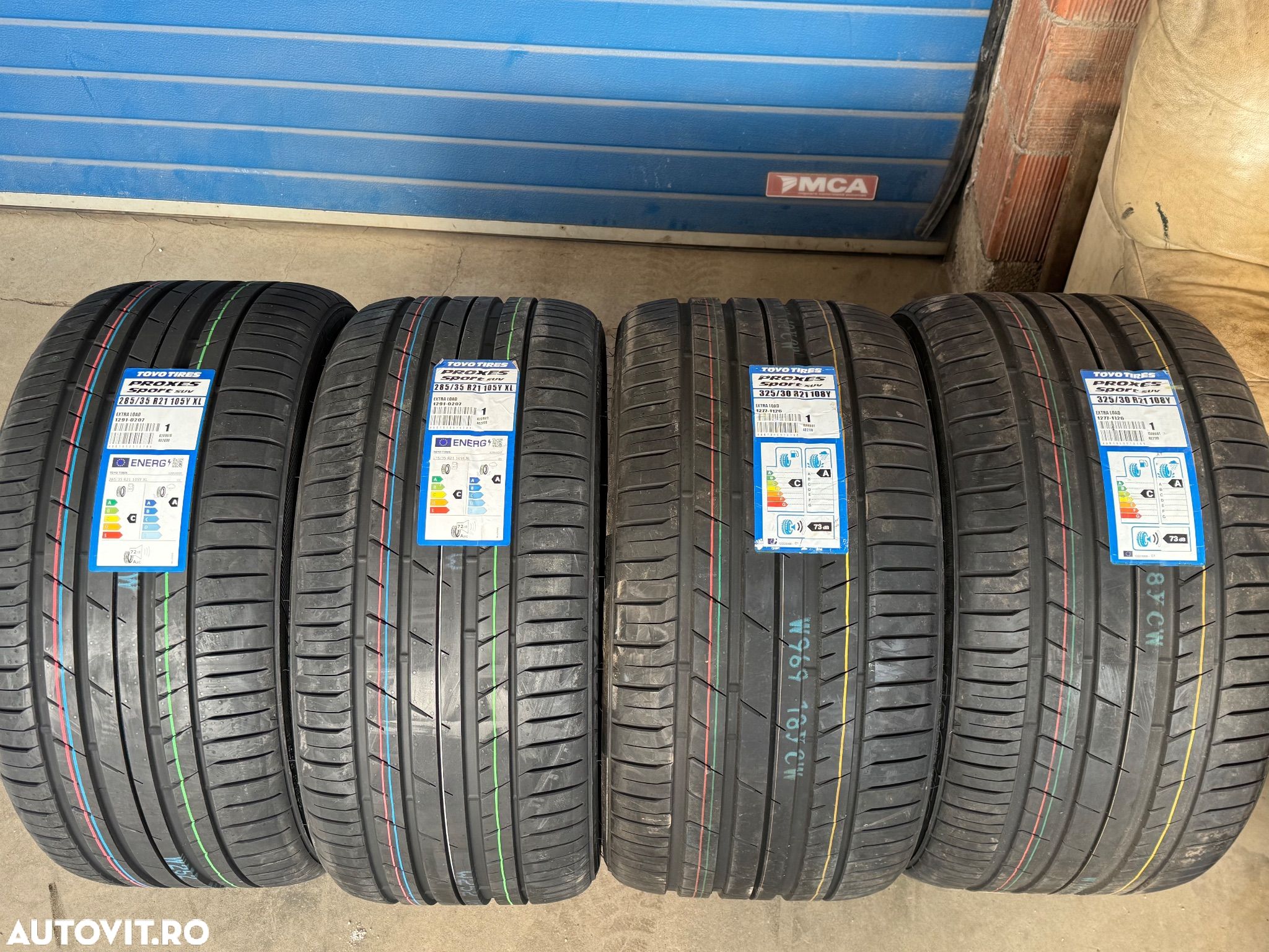 Vând set anvelope 285/35/21-325/30/21 toyo de vară noi - 1