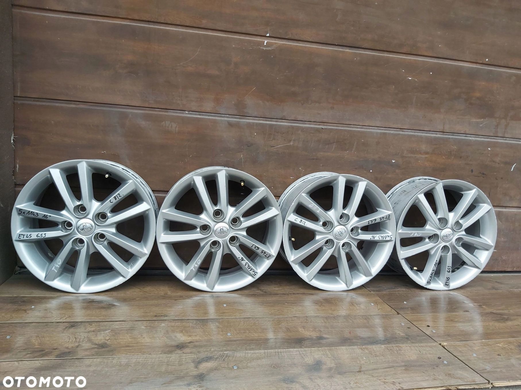 Toyota Auris I II Alufelgi 16 5x114,3 et45 6,5J Verso Avensis 42611-YY250 - 1