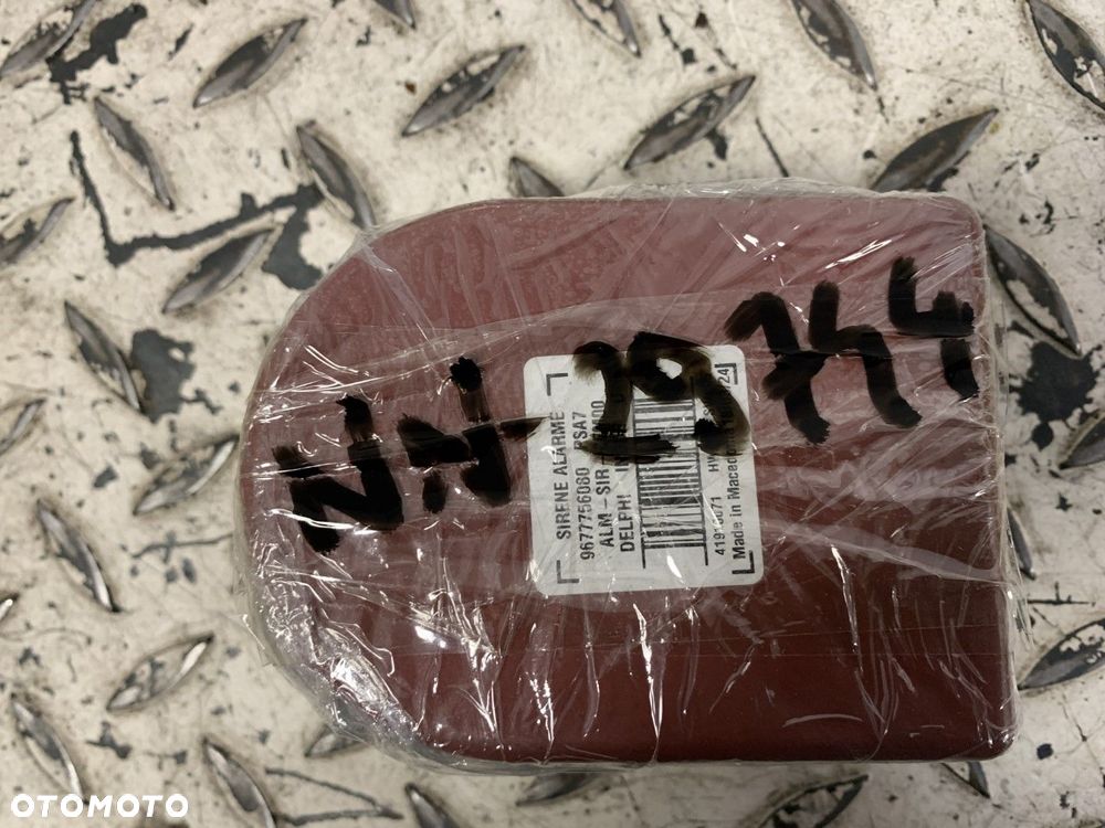 NOWA ORYGINALNA SYRENA ALARMU PEUGEOT CITROEN JEEP OPEL DS 9677756080 - 5