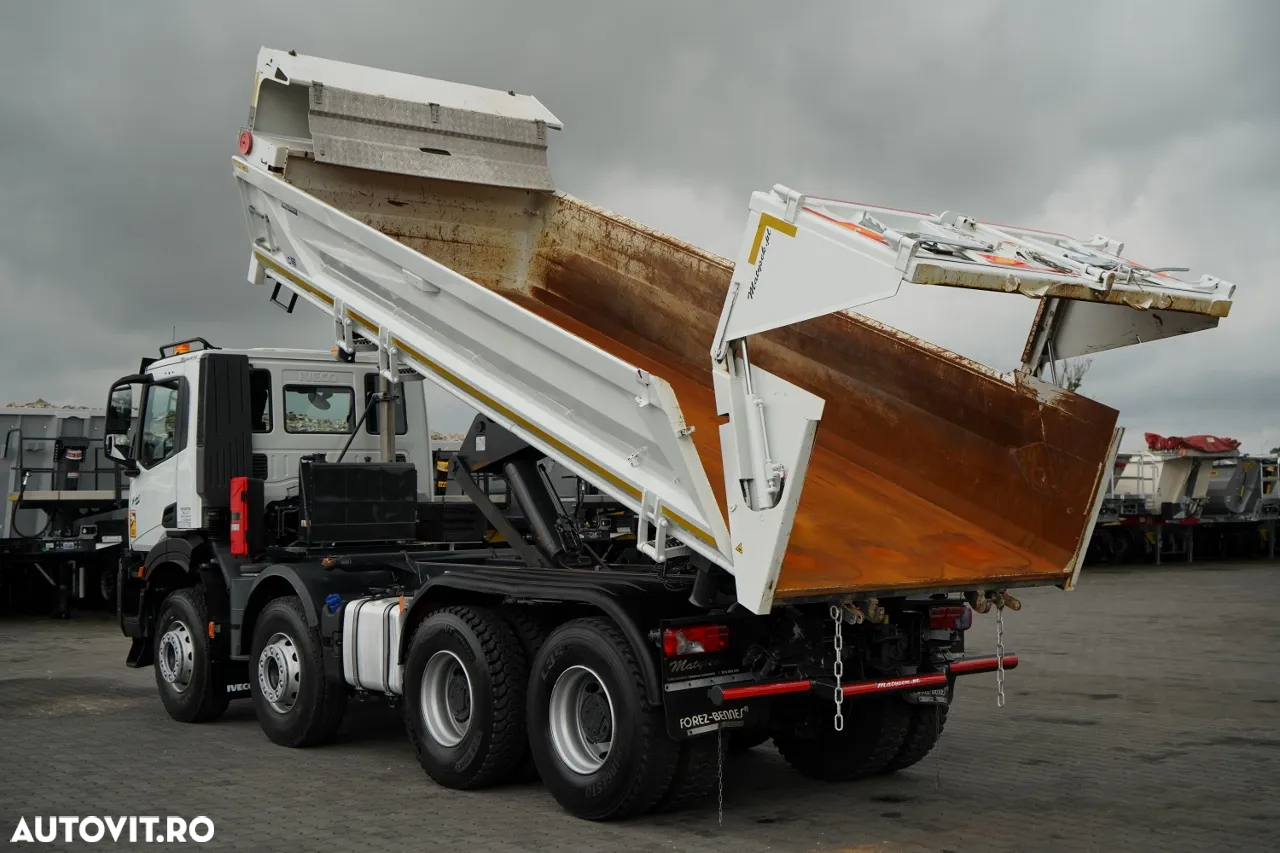 Iveco X-WAY 480 / 8X4 / BASCULATOR DUBLU / HIDRAULIC LATERAL / CLAPETĂ HIDRAULICĂ / AUTOMAT / IMPORTAT - 4