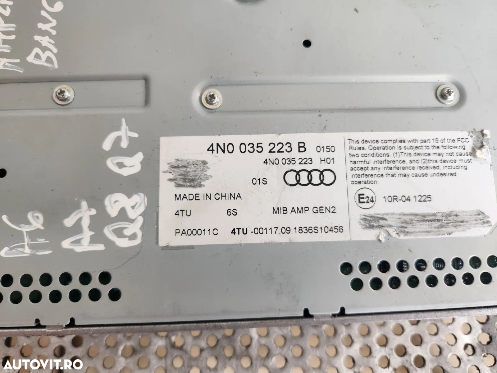 Amplificator Sunet Radio Audi A4 B9 A5 A6 A7 Q7 Q8 4M A8 Cod 4N0035223B - Dezmembrari Arad - 7