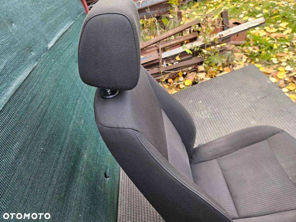 Fotel Kierowcy Siedzenie Welur Czarny Zagłówek BMW 3 E90 E91 2009r Lift LCI - 22