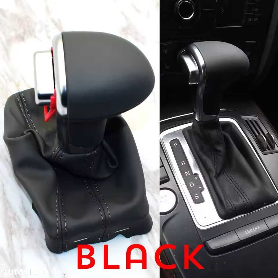 Nuca Schimbator Viteze Automat Piele AUDI A3 8P, A6 C6, A4 B8 A5, Q5 - 5