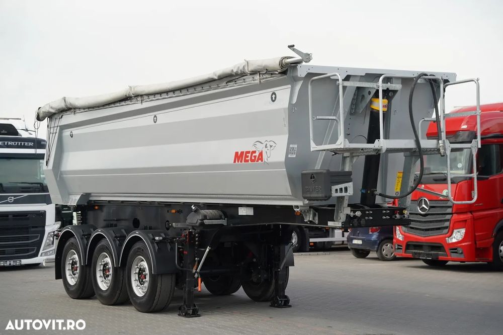 Mega BASCULATOR / 26 m3 / OȚEL / STANDARD / AXĂ RIDICATĂ / SAF NOU - 10