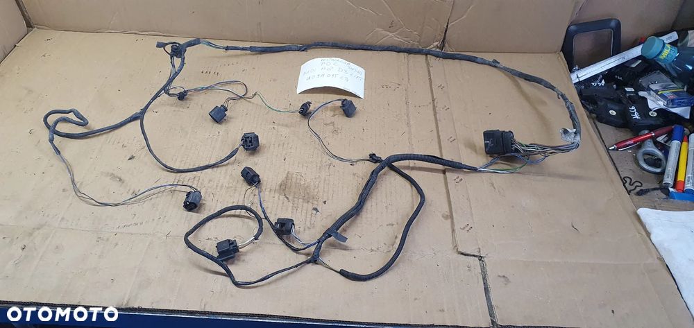 Wiązka instalacja czujników PDC zderzaka przód Audi A8 D3 Lift 4E0971095CB - 8