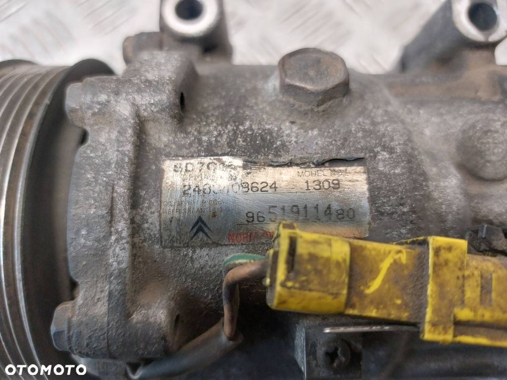 SPRĘŻARKA KOMPRESOR KLIMATYZACJI PEUGEOT 307 I 1.6 HDI 9651911480 - 2
