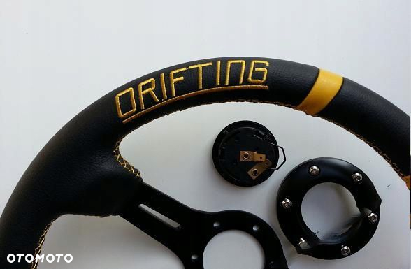 Sportowa kierownica DRIFTING DRIFT SKÓRA omp momo - 4