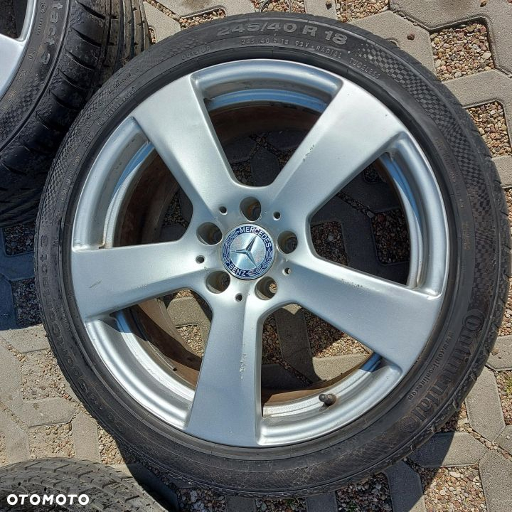 KOLA 18" MERCEDES E W212 W207 C W204 KOMPLETNE ORYGINALNE Z OPONAMI - 6
