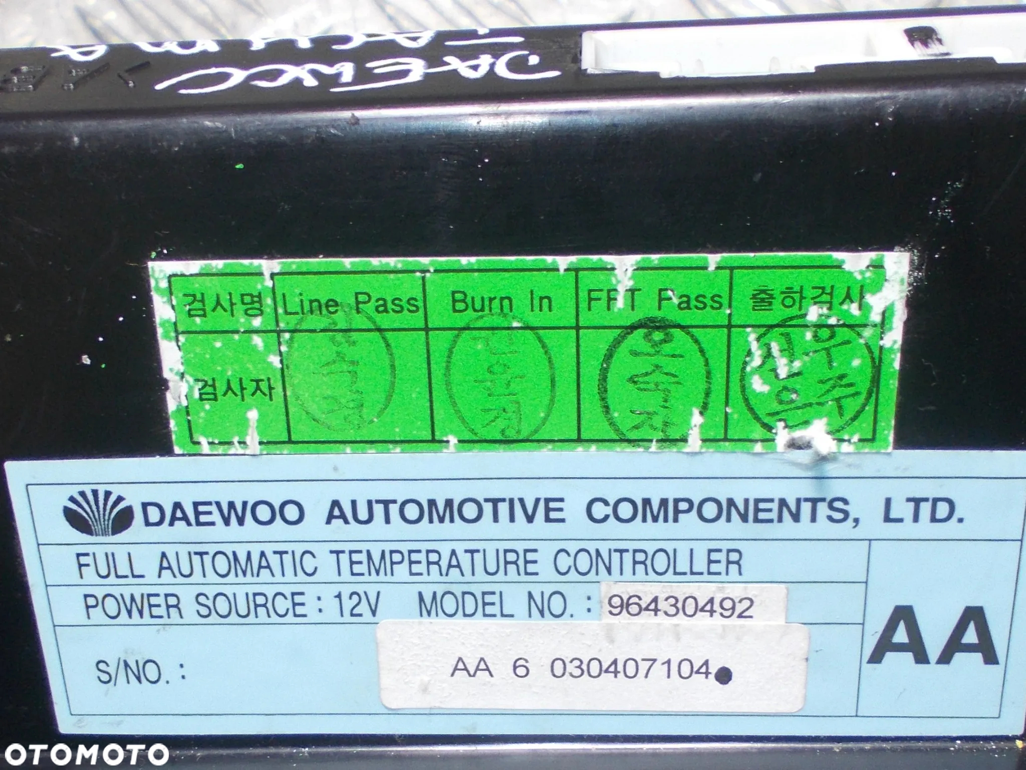 Daewoo Tacuma - panel nawiewu klimatyzacji - 3