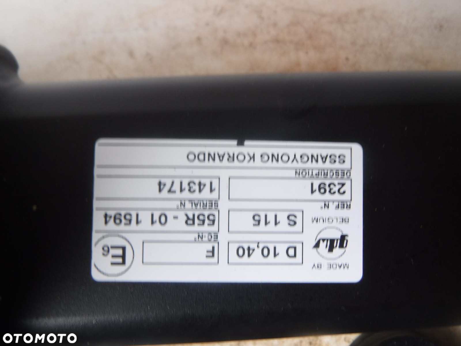 ssangyong korando 19r- hak holowniczy nowy oryginał gdw - 3