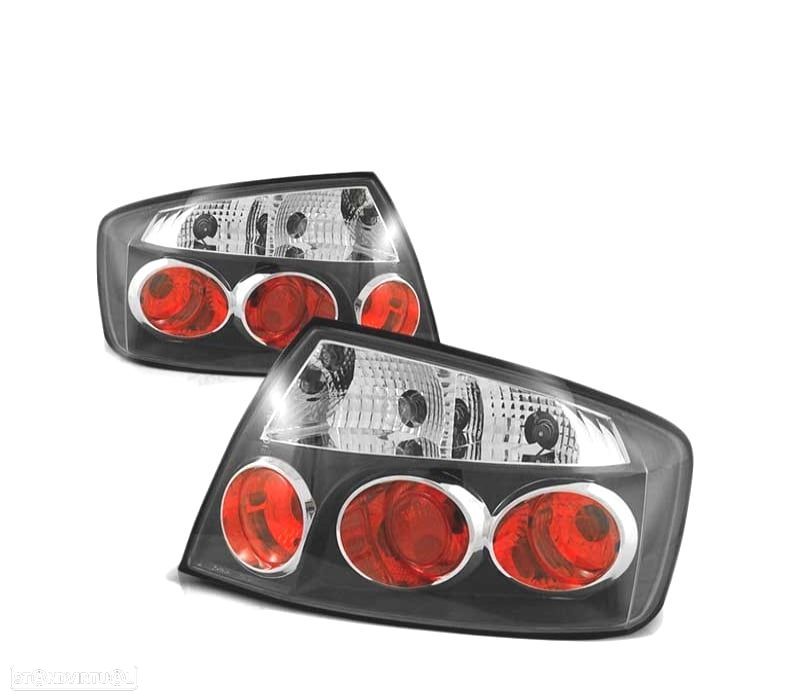 FAROLINS TRASEIRO PEUGEOT 407 SEDAN 04- PRETOS - 1