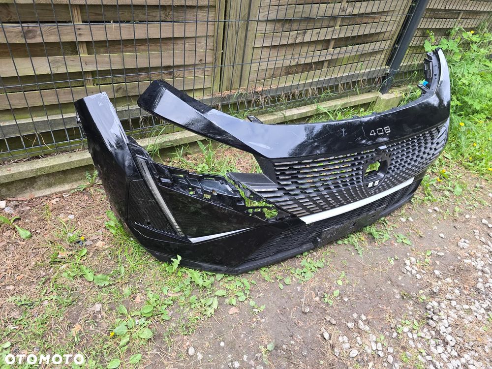 Peugeot 408 zderzak ładny oryginał grill ledy - 2