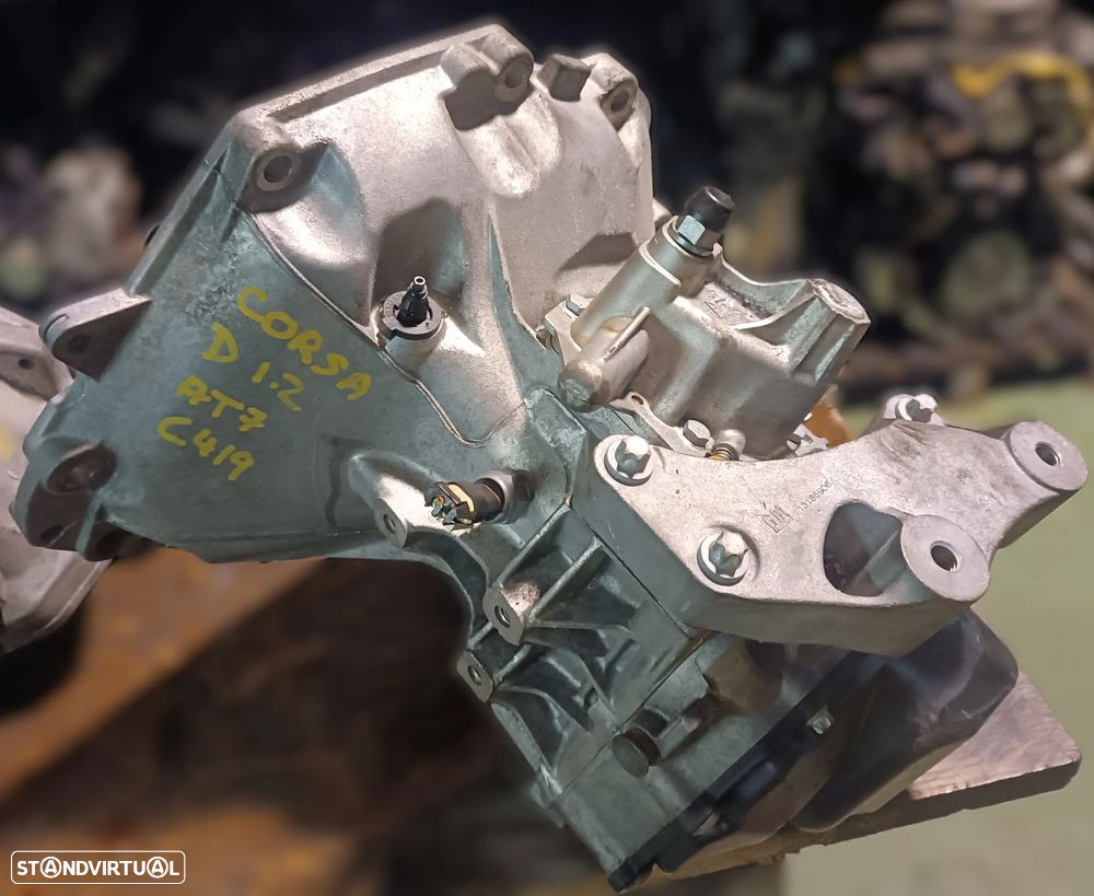 CAIXA DE VELOCIDADES OPEL CORSA D / E 1.0i 1.2i (TAMPA PLASTICO) AT7C419 - 1