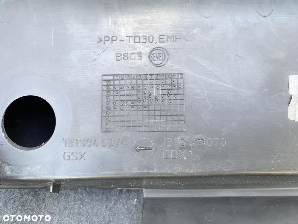 DUCATO BOXER JUMPER 14- PODSZYBIE CZARNE DEMONTAŻ 1315946070 - 7