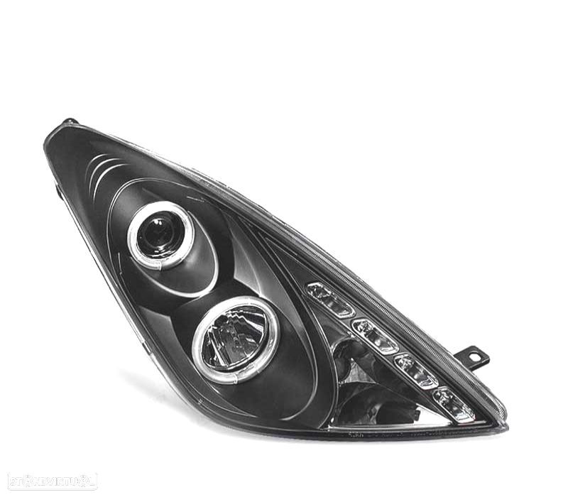 FAROS TOYOTA CELICA 01-07 ANGEL EYES FUNDO PRETO - 4
