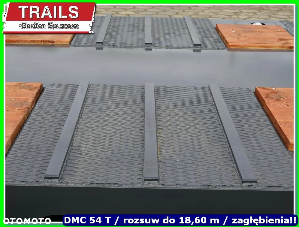 Mega Niskopodłoga dł. 9.50 m, 4 x załębienia na koła, ład. 43 T !!! - 19