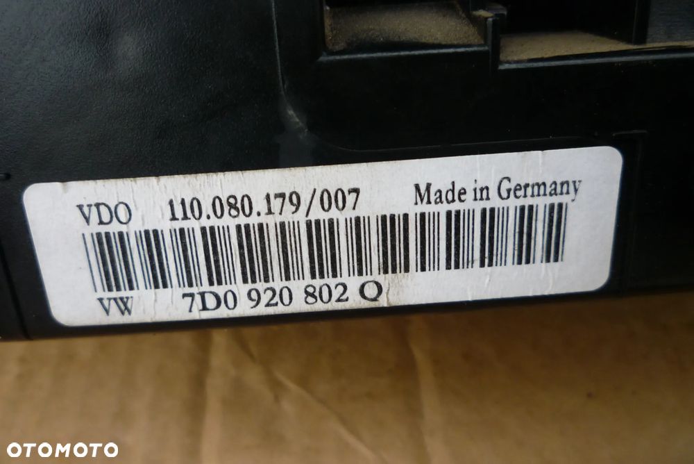licznik zegar VW T4 2.5 TDI 7D0920802Q - 4