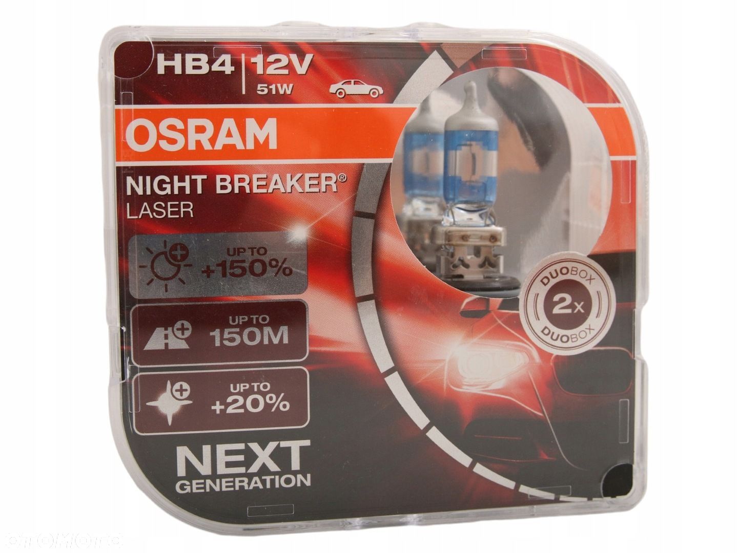 ŻAROWKA 2x OSRAM HB4 9006 Night Breaker Laser 150 - 1