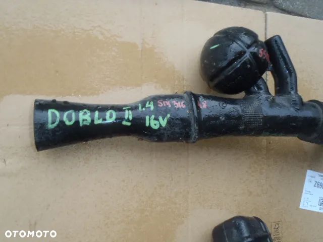 rura odma wlit powietrza obudowa osłona nakładka  rura rezonator wlot filtra powietrza pokrywa przednia doblo II bravo II mito musa idea stilo 1.4 16v t jet - 13