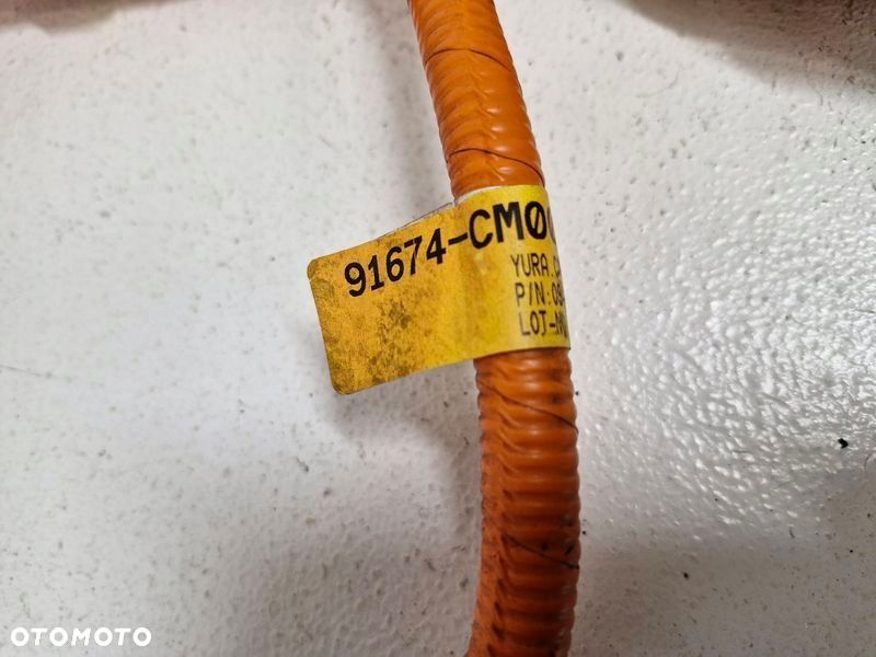 hyundai kona i 1 1.6 gdi hybryda przewód kabel baterii napięcia 91674-cm010 - 3