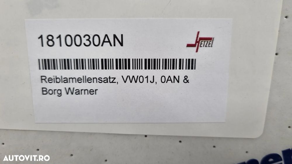 Set Discuri Frictiune Ambreiaj / MULTITRONIC CVT 0AW 8 viteze / AUDI A4 B7 / A6 C7 / A7 / 2.0TDI / 3.0TDI / 2009+ - 3