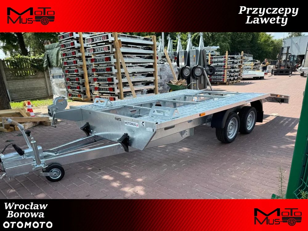 Wiola Przyczepa Laweta Martz GT PLUS 450/2 2,7T 450x200m 2 osie DMC 2700kg lekka 510kg OKAZJA!