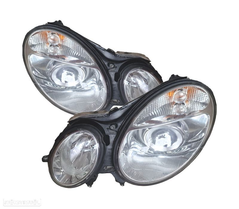 FARÓIS OPTICAS MERCEDES W211 E CLASSE 02-06 - 1