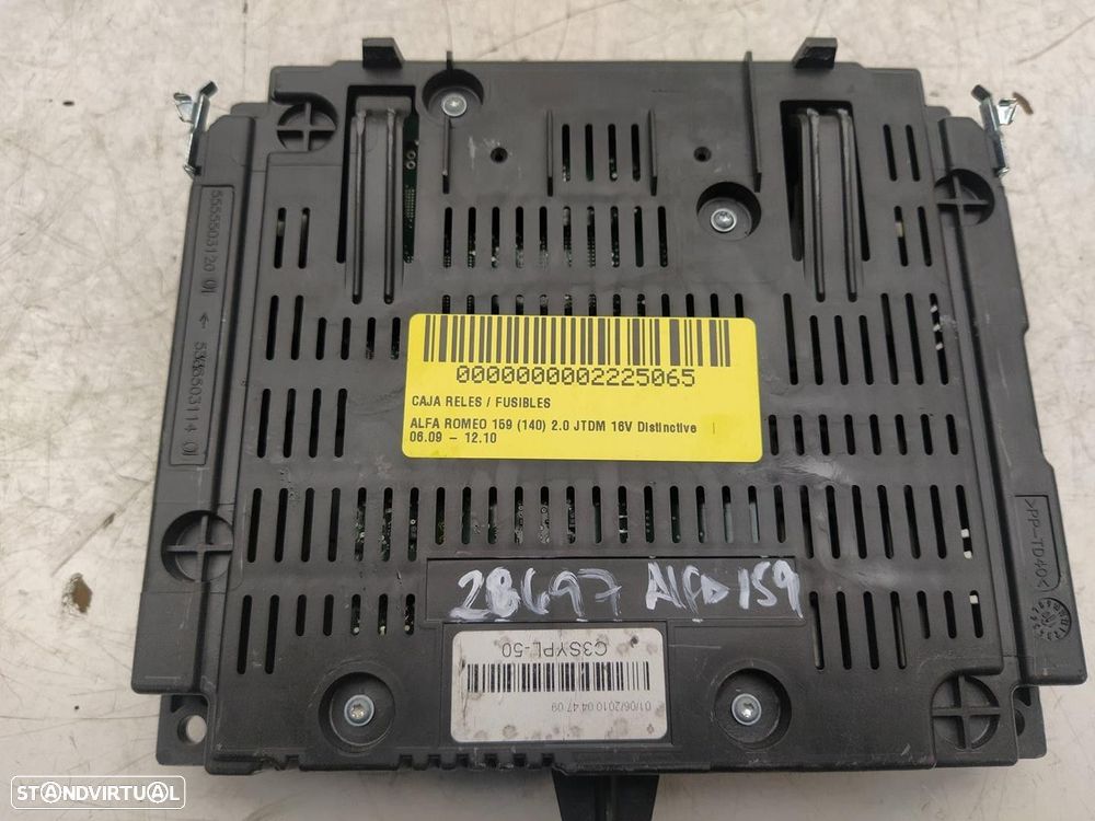 CAIXA RELÉS / FUSÍVEIS ALFA ROMEO 159 2011 -50504455 - 3