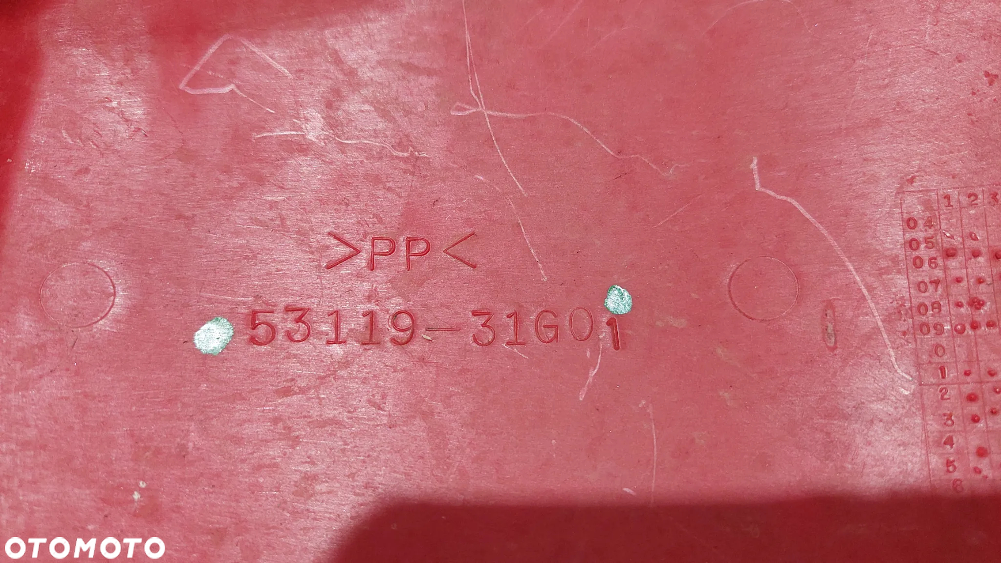 OSŁONA PLASTIK SUZUKI EIGER LT400 R2005 NR 5311931G0 - 2