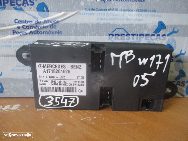 Modulo A1718201626 MERCEDES W171 2005 CONTROLO DO COMANDO - 1