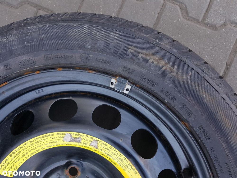 SKODA OCTAVIA 2 II 04-12r SUPERB 2 II 08-15r KOŁO ZAPASOWE 16 LEWAREK - 5
