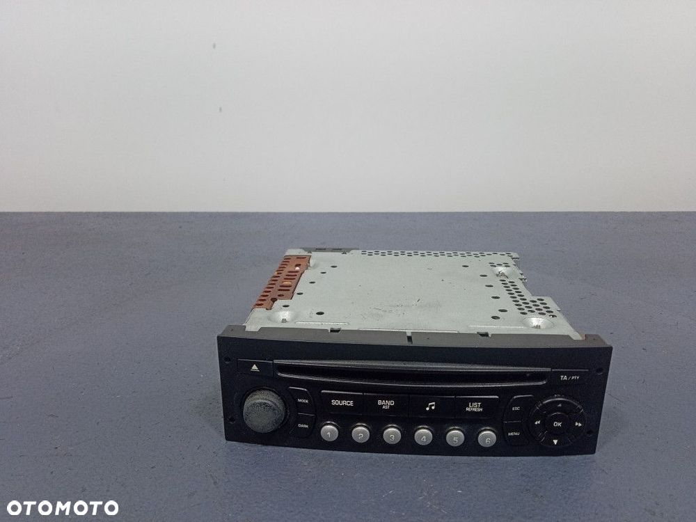 PEUGEOT 207 06- RADIO CD FABRYCZNE OEM 96591229XT - 1