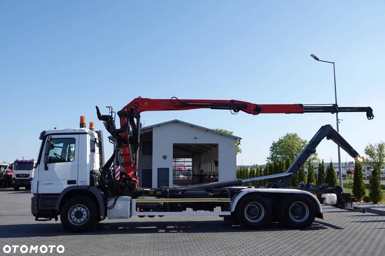 Mercedes-Benz ACTROS 2644 / 6x4 / HAKOWIEC + HDS PALFINGER EPSILON M120Z82 /  SIODEŁKO / MAX UDŹWIG 3 540 KG / EPS + SPRZĘGŁO / SPROWADZONY - 3