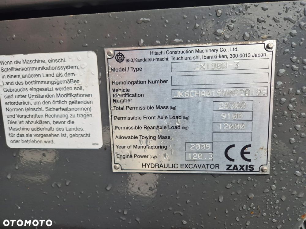 Hitachi ZX190W-3 - 12