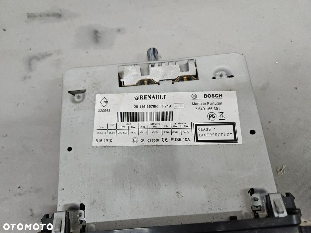 Radio CD Bosch Renault Laguna III 2009r 281155676r oryginalne - 2
