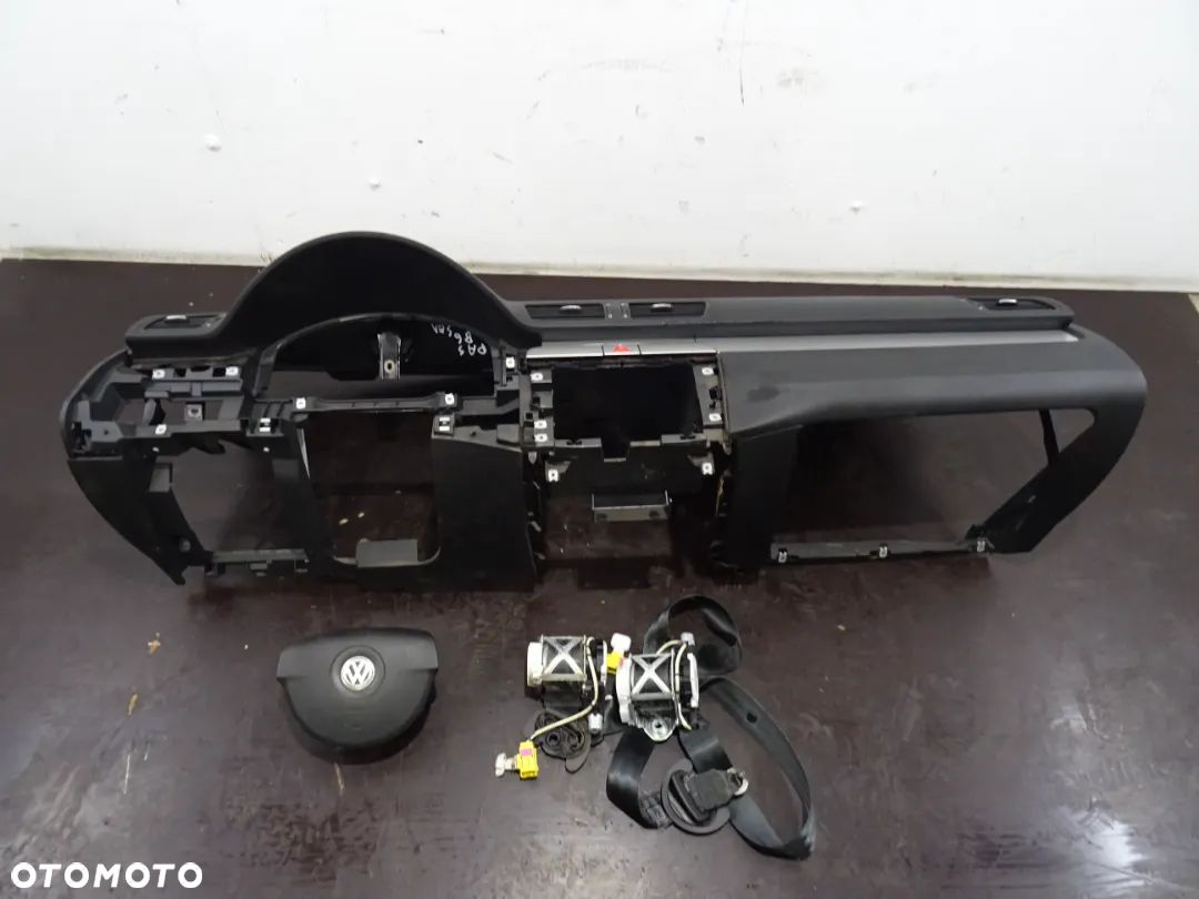 VW PASSAT B6 05-10 2.0 TDI DESKA ROZDZIELCZA KOKPIT KONSOLA PODUSZKA KIEROWCY PASY BEZPIECZEŃSTWA - 1