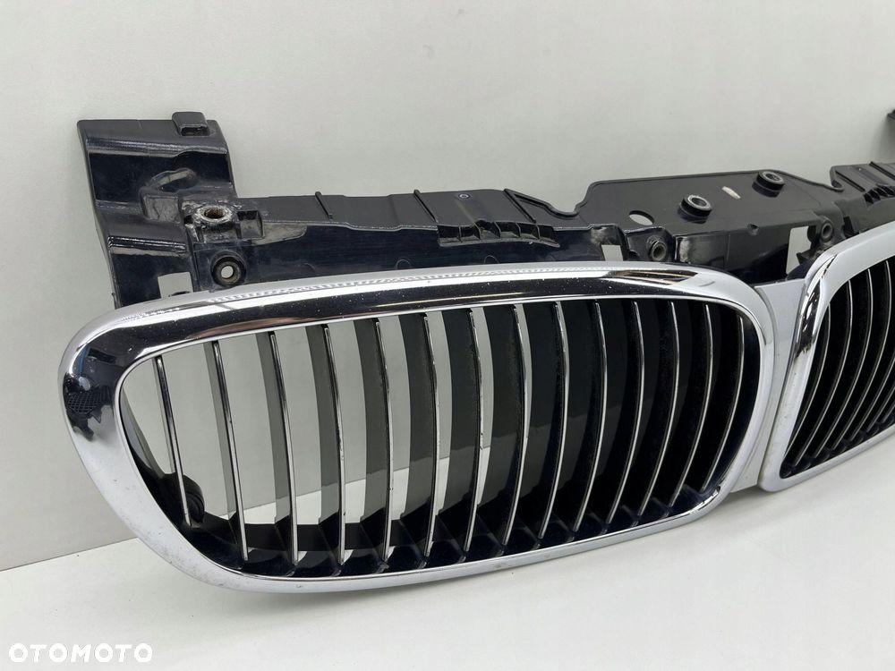 BMW 7 E65 LIFT ATRAPA GRILL NERKI CHROM 7145738 - 5