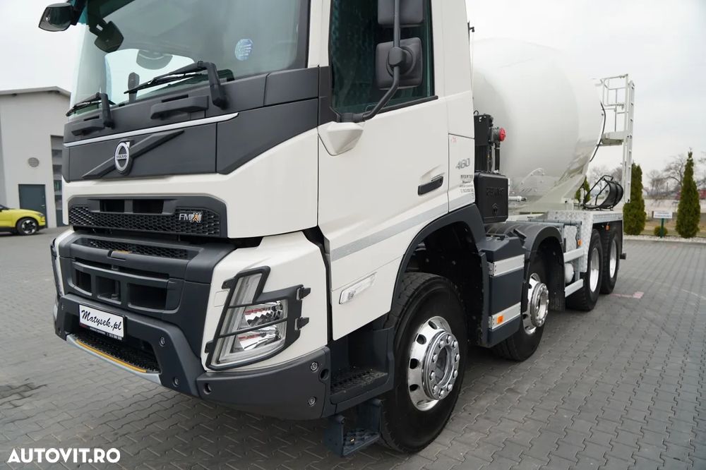 Volvo VOLVO FMX 460 / 8x4 / 9m3 BETONIERĂ / SCHWING STETTER / 9 M3 / I-SHIFT / JANTE DIN ALIAJ / EURO 6 - ANUL DE PRODUCȚIE: 2022 DATA ÎNMATRICULĂRII: 17.01.2022 VIN: YV2XTYOG1NB364494 KILOMETRAJ: 118.000 KM - EURO 6 AER CONDIȚIONAT CUTIE DE VITEZE ȘI SCHI - 10