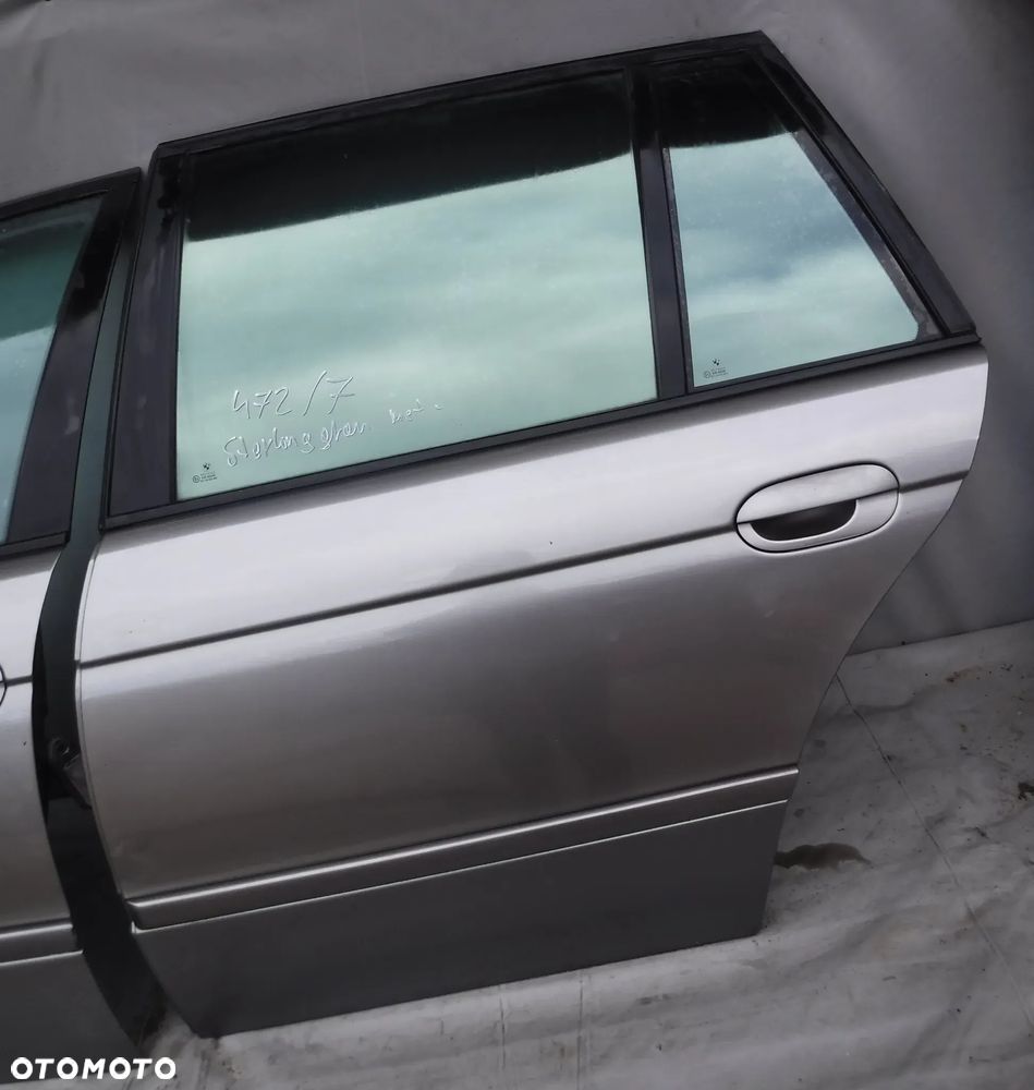 BMW E39 SEDAN KOMBI DRZWI PRZEDNIE TYLNE LEWE 472/7 STERLING GRAU - ŁADNE, BEZ RDZY - 2