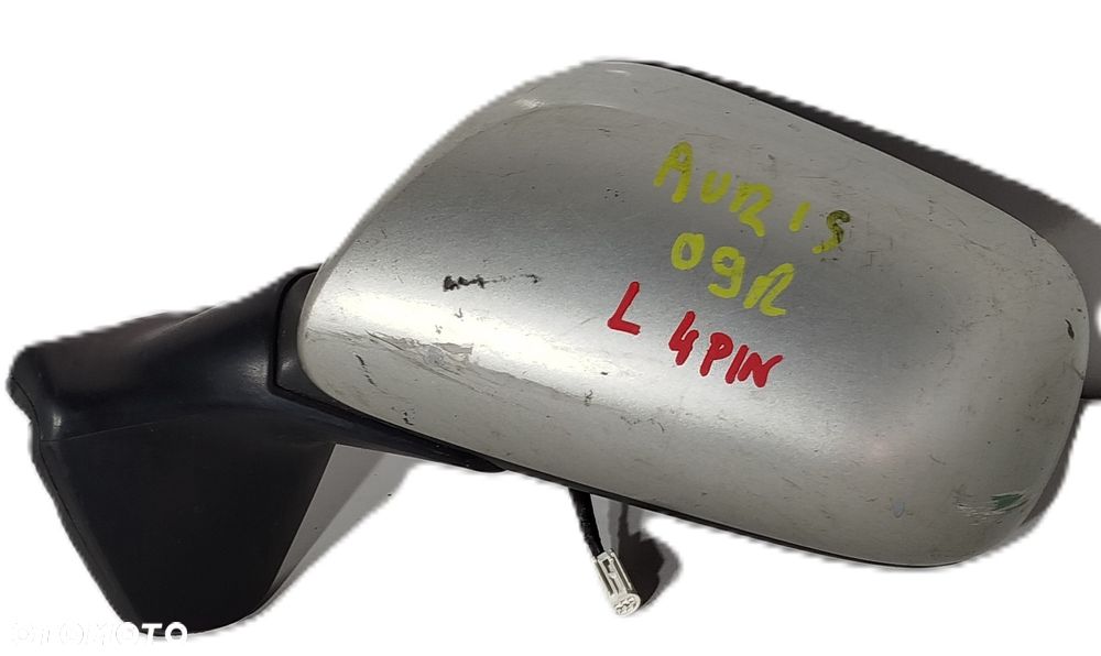 lusterko lewe przednie TOYOTA AURIS 07-10 4 PIN - 1
