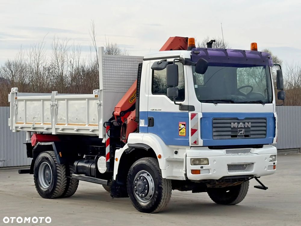 MAN TGM 18.330 * WYWROTKA 3,80 m + PALFINGER PK 10501 + PILOT *4x4*STAN BDB - 4