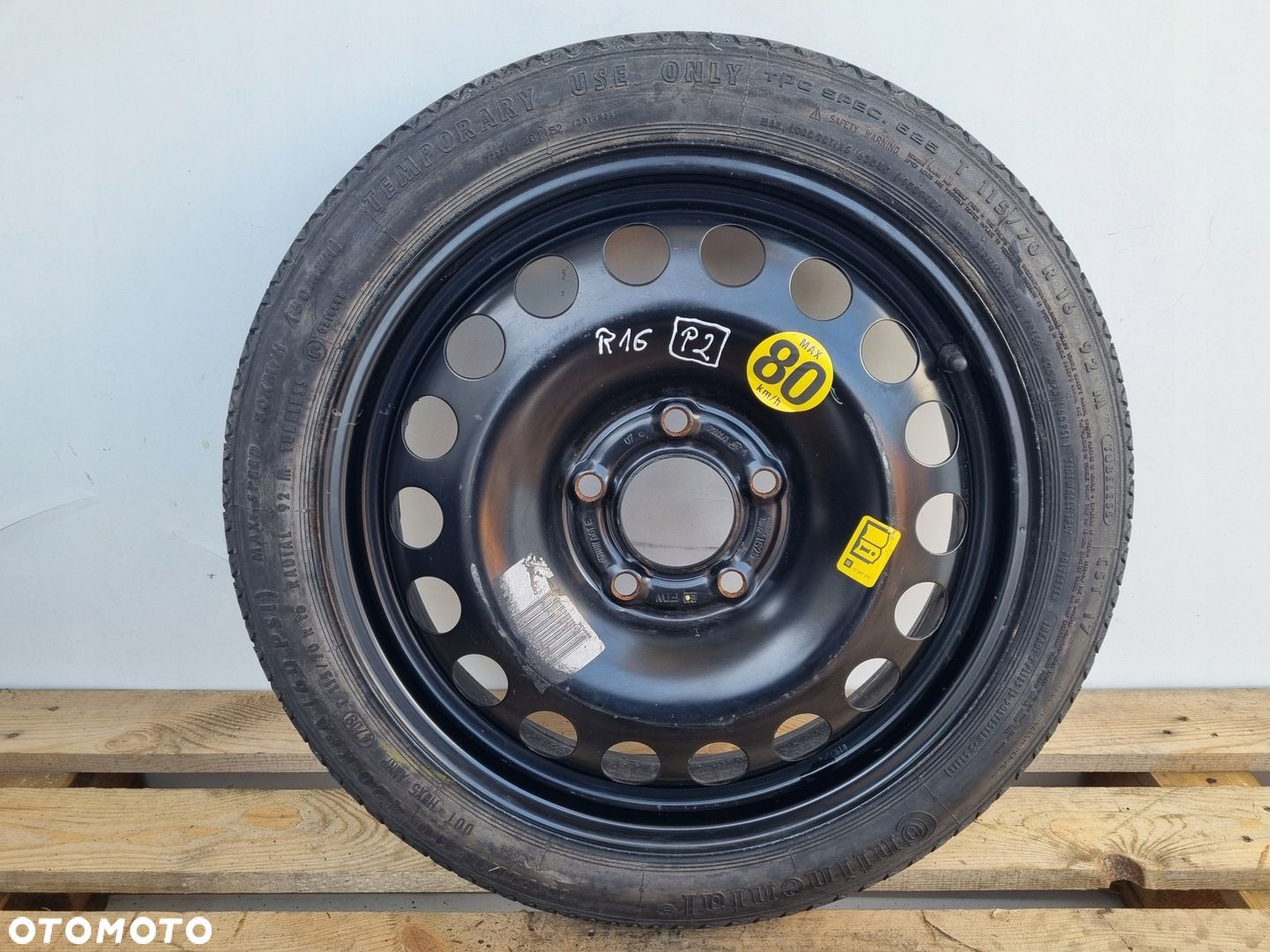 Opel Zafira B Astra H KOŁO DOJAZDOWE dojazdówka 115/70 R16 5x110 2160141 - 1