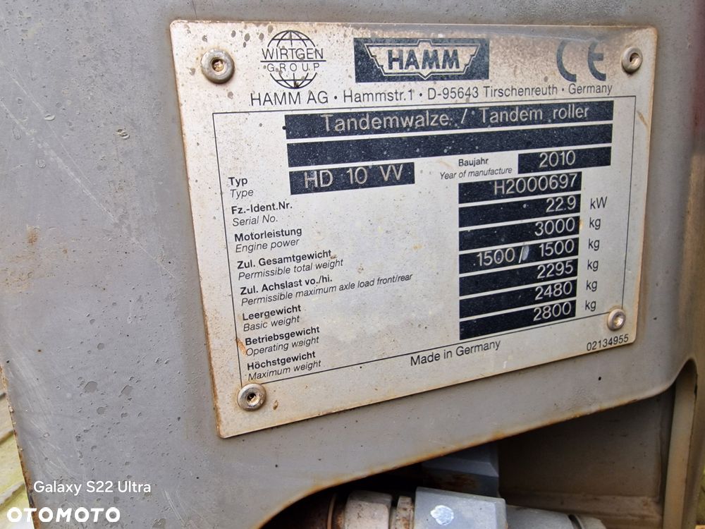 Hamm HD10 VV - 8