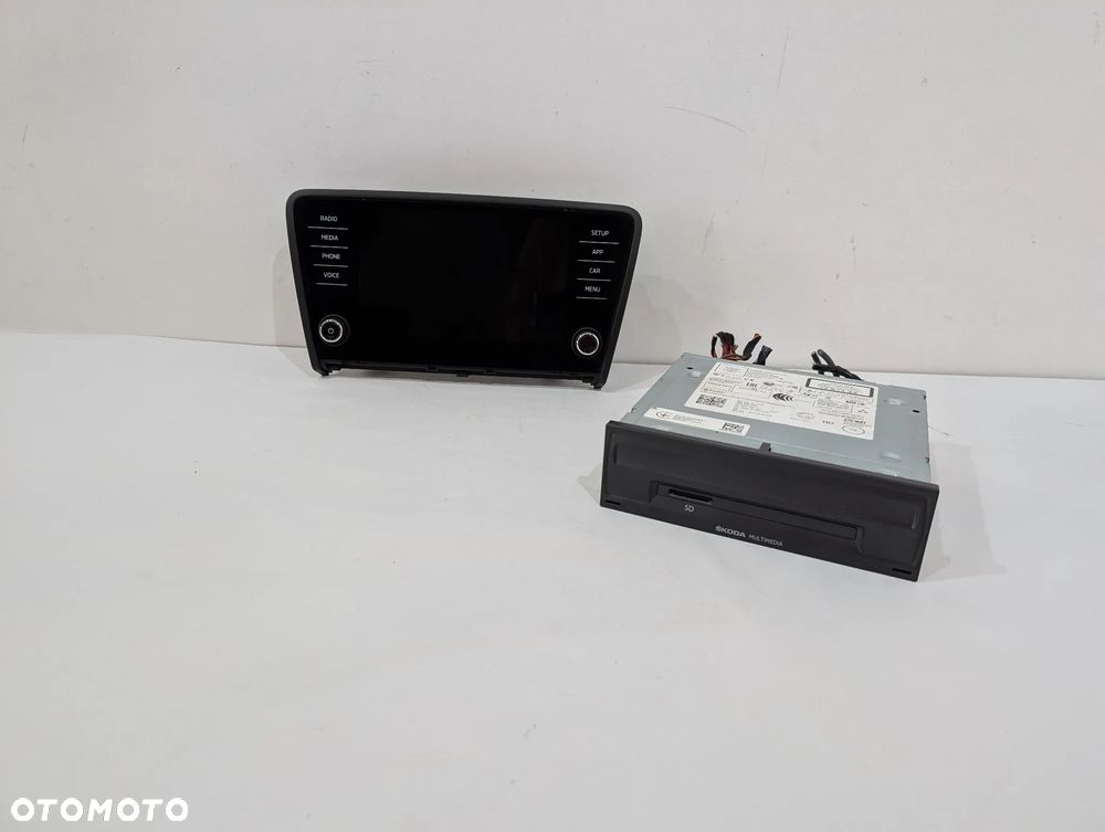 SKODA OCTAVIA III RADIO NAWIGACJA WYŚWIETLACZ CZYTNIK 5E0919605N 565035840 - 2