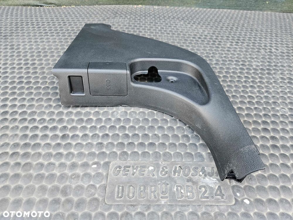 Osłona Słupka Progu Plastik Zaślepka Tapicerka Wnętrza Czarne BMW 3 E90 E91 LCI Lift - 5