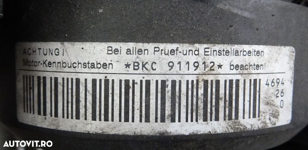 Motor Volkswagen Touran 1.9 TDI BKC 105 CP din 2007 fara anexe - 2